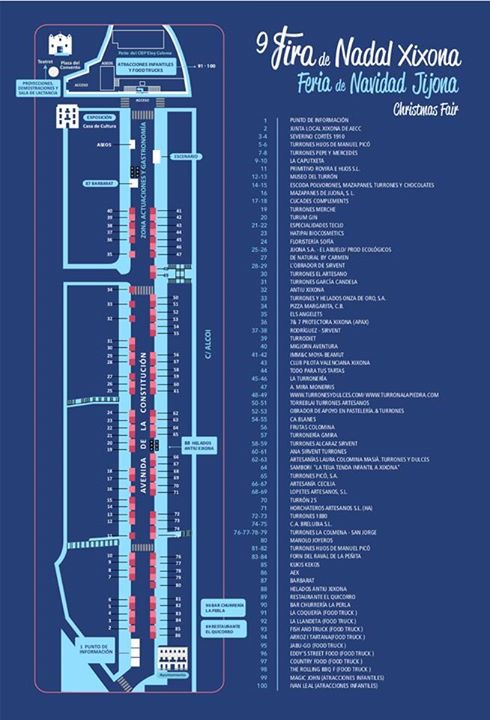 Disposición de stands