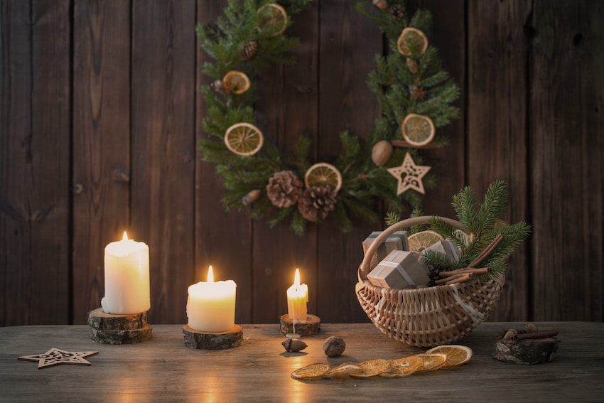 Cómo hacer una cesta de Navidad original