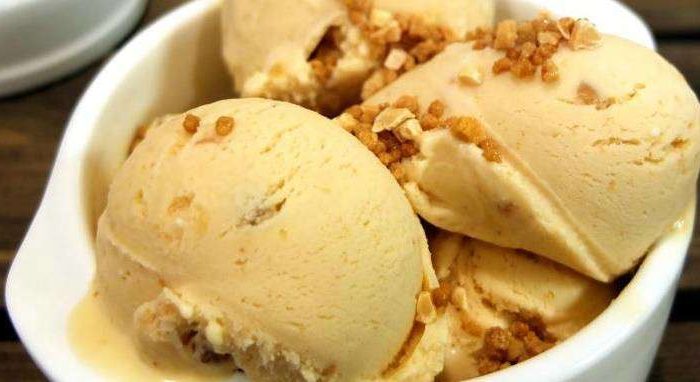 A picture of the Turron Ice cream