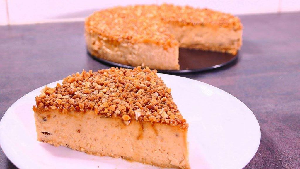 Tarta de turrón sin azúcar