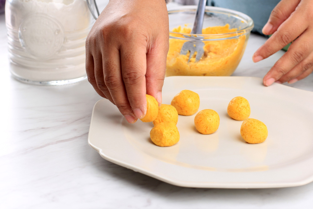 Batata confitada para dulces de Navidad