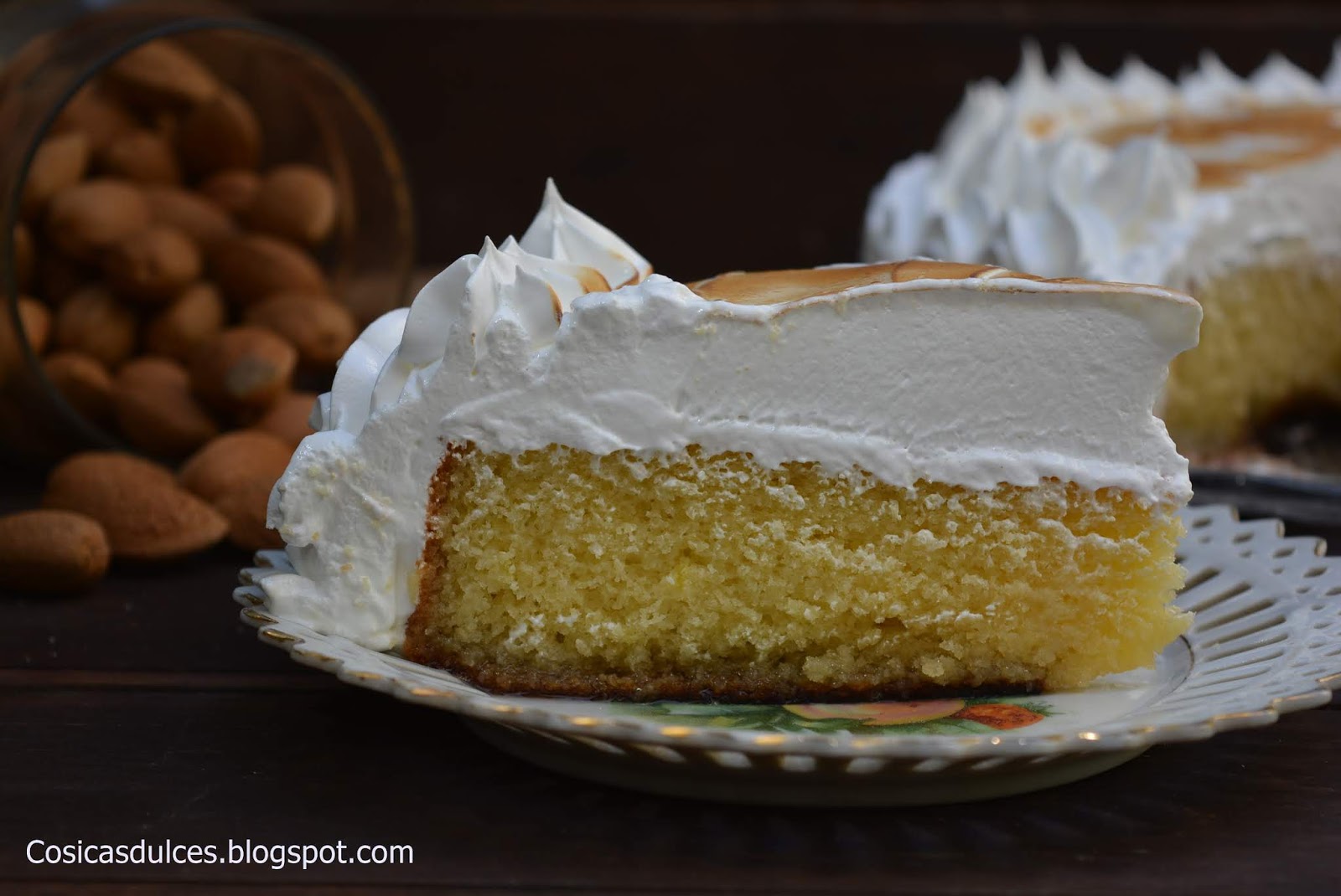 Tarta con harina de almendra