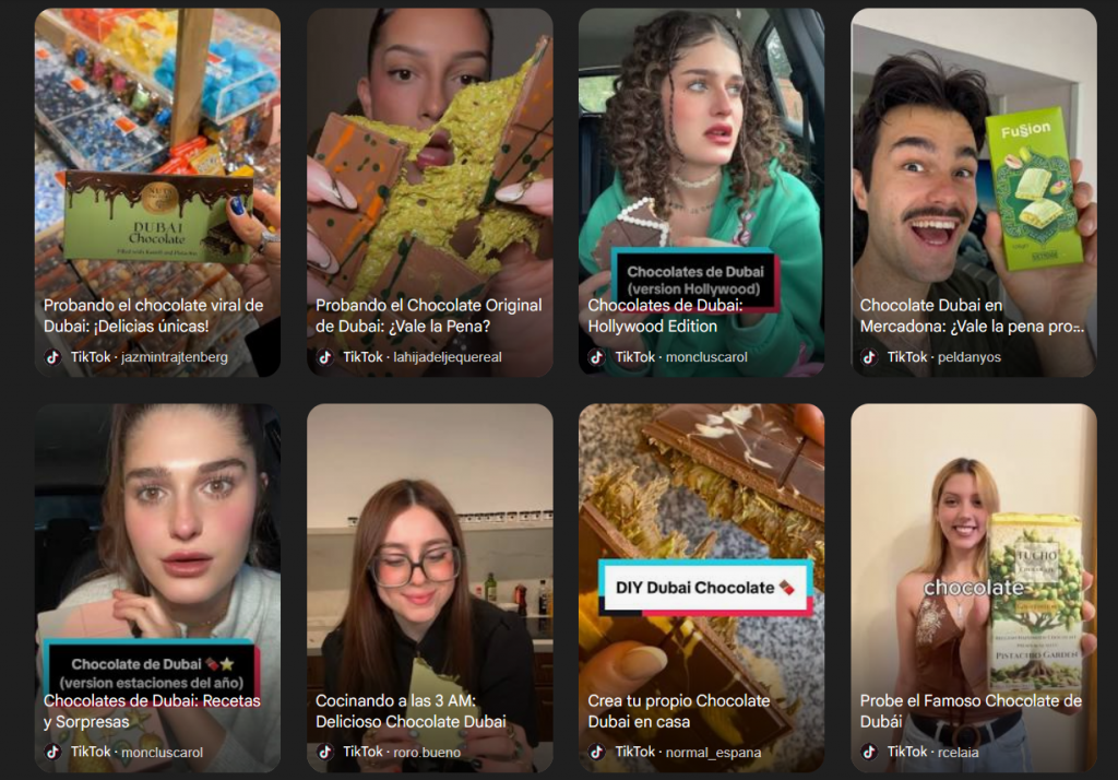 Tendencia TikTok chocolate dubai - Tendencia Instagram Chocolate dubai