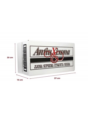 Caja de 24 uds. Turrón de Alicante (duro) Antiu Xixona Etiqueta Negra 250g