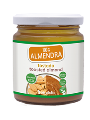 Crema de Almendra Ecológica Tostada 225g, marca deliCatalia