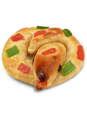 Anguila de Mazapan rellena de Yema