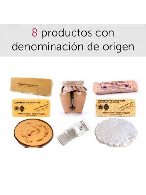 Pack de turrón con denominación de origen