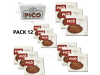 CAJA DE 12 UNIDADES DE TORTAS DE TURRON DE CHOCOLATE Y ALMENDRAS PICO