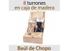 Lote de 8 Turrones en Caja de Madera