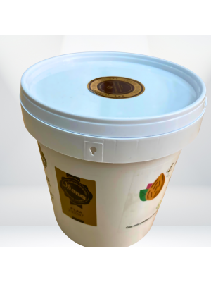Cubo con Crema Líquida de Turrón Blando de Jijona 5Kg - Ideal para Postres y Repostería