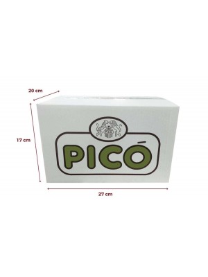 Caja 12 unidades Turrón de Chocolate Crujiente Pico con Galleta Maria 200grs