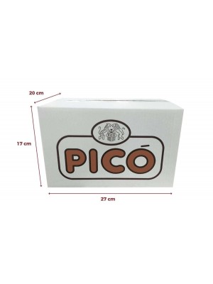 Caja de 12 unidades de Turrón de Chocolate con Almendras Pico 200 grs