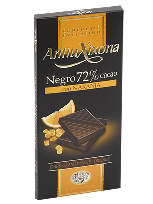 Chocolate Negro 72% con Naranja Antiu Xixona Premium