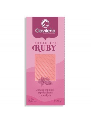 Chocolate Ruby de color ROSA - tableta de 100g 