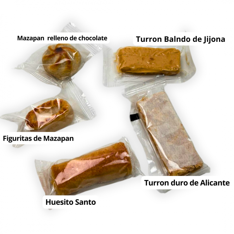 SURTIDO DE MINITURRONES Y MAZAPANES