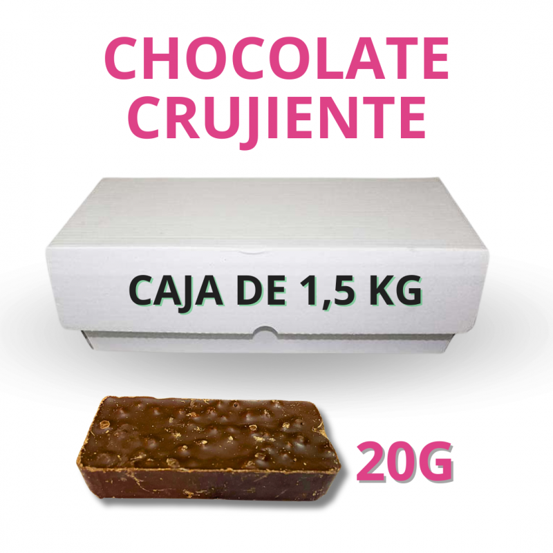 CAJA DE CHOCOLATE CRUJIENTE 20G