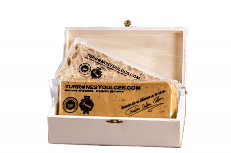 Caja Madera con Tapa para Turrones