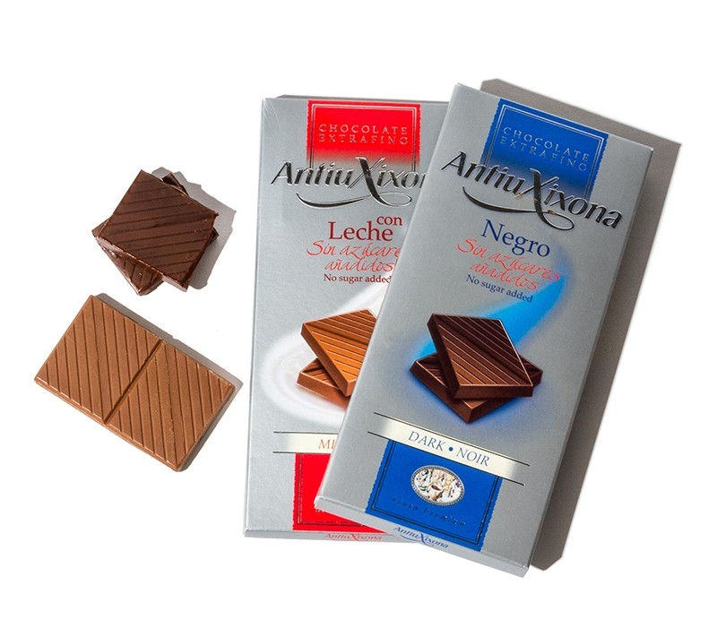 Chocolates Antiu Xixona sin azucar