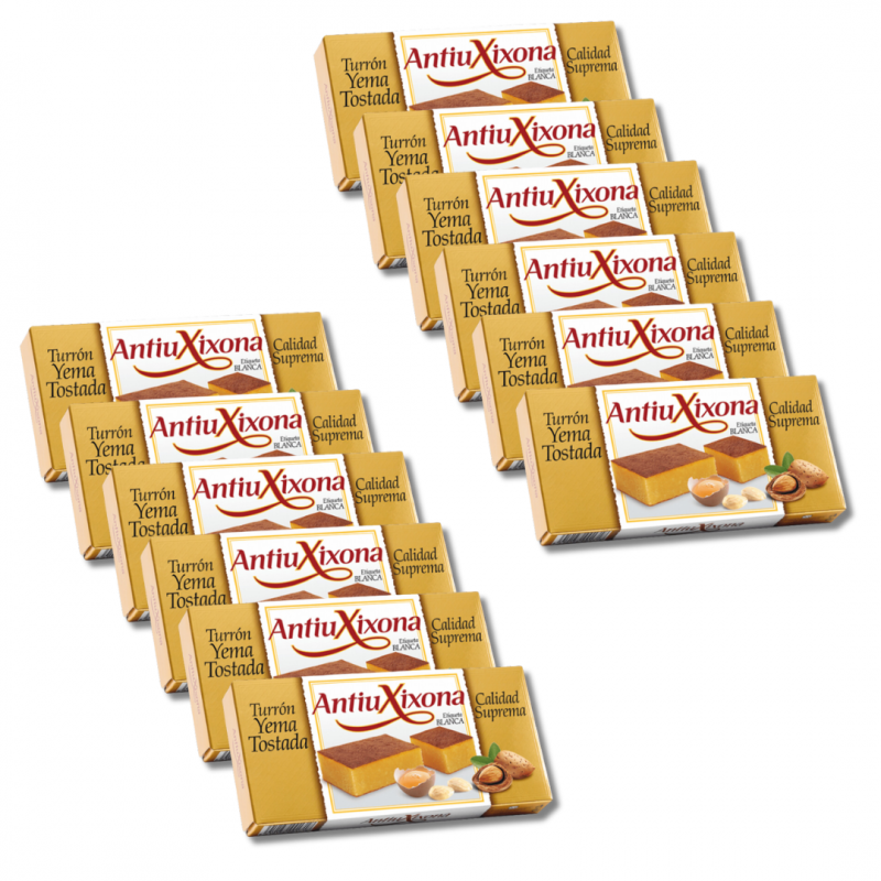 12 UNIDADES TURRÓN YEMA TOSTADA ANTIU XIXONA