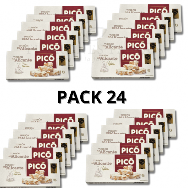 24 UNIDADES TURRON DE ALICANTE PICO 