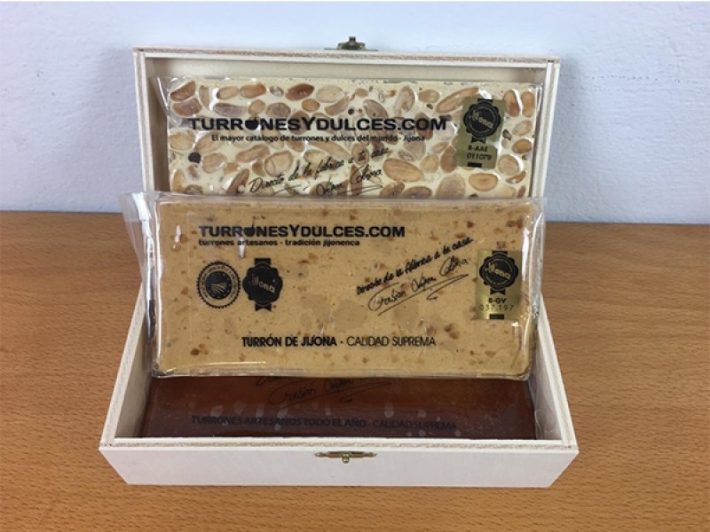 Caja Madera para Turrones