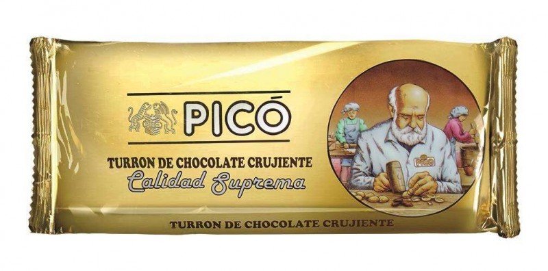 TURRON DE CHOCOLATE CRUJIENTE PICO 200 GRS
