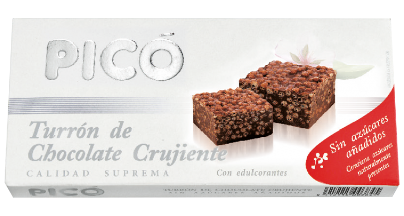 Turrón de Chocolate Crujiente sin azucares añadidos 200g