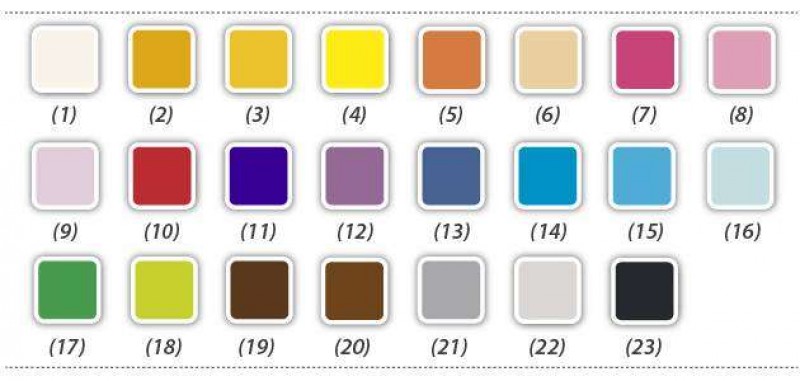 Paleta colores Fondant