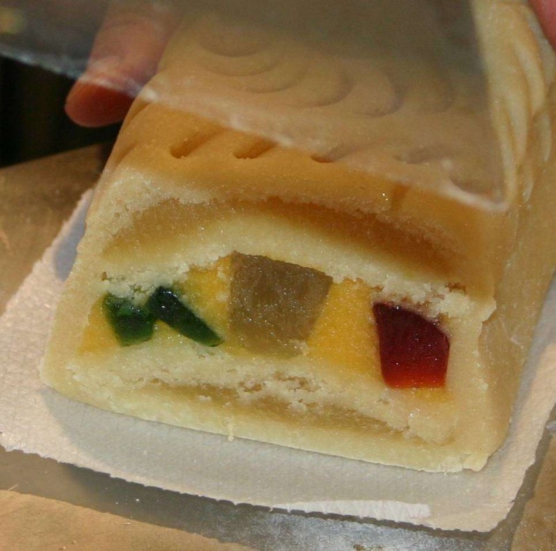 Pan de cádiz cortado