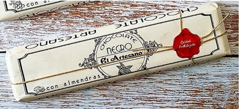 Lingote Chocolate con Almendras 60 cacao El Artesano