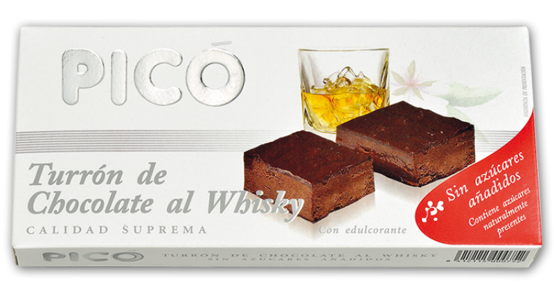 Turrón de Chocolate al Whsky Sin azúcar