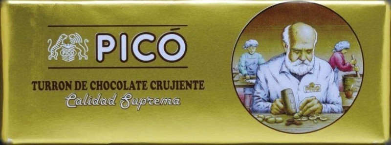 Turrón de Chocolate Crujiente Picó Calidad Suprema 200g