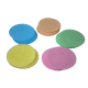 Obleas de colores redondas acabado liso para turrones, pasteleria formato circular 25 hojas