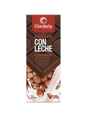 Chocolate con Leche y Avellanas 200g - El Clavileño