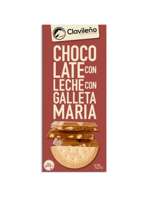 Chocolate con Leche y Galleta María 125g - El Clavileño