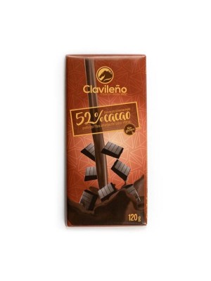 Chocolate Negro 52% Cacao 100g - El Clavileño