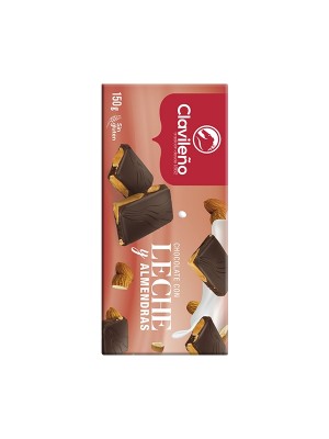 Chocolate con Leche y Almendras Partidas 150g - El Clavileño