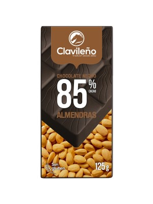 Chocolate Negro 85% Cacao y Almendra 125g - El Clavileño