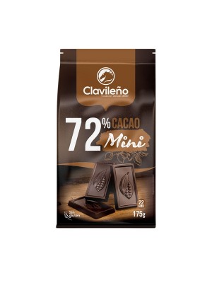 Mini Chocolatinas Chocolate Negro 72% 175g - Chocolates Clavileño