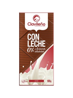 Chocolate con Leche sin Azúcares Añadidos 100g - El Clavileño