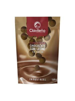 Cobertura de Chocolate con Leche en Gotas 1kg - Chocolates Clavileño