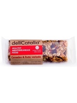 Expositor 30 barritas energeticas de cereales con fruta variada 50 g DeliCatalia