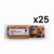 Expositor 25 unidades de barritas energeticas de cereales con fruta variada y chocolate 50 g DeliCatalia