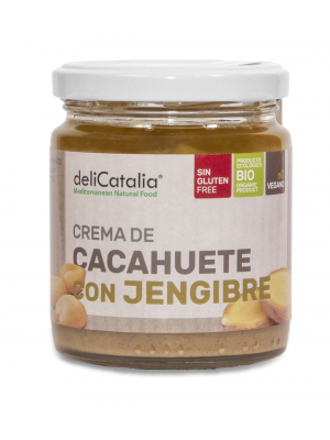 Crema de Cacahuete con Jengibre 225g deliCatalia