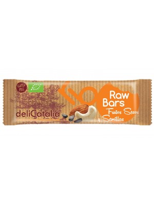 Barrita ecologica Raw de Frutos secos y semillas de deliCatalia de 30g