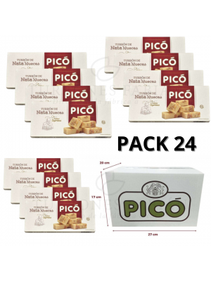 CAJA DE 12 UNIDADES DE TURRON DE NATANUECES PICO 200 GRS