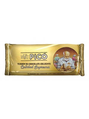 Caja de 24 unidades de Turrón de Chocolate Crujiente Pico 200grs