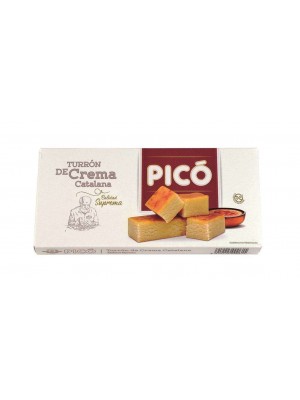 Caja de 12 unidades de Turrón de Crema Catalana Pico 200 grs