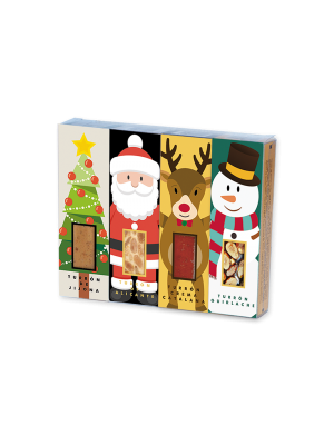 Pack porciones de turrón "Set de Navidad" 4 unidades