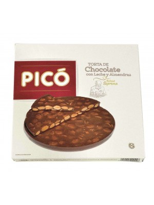 Caja de 15 unidades de Tortas de Turrón de Chocolate con Almendras Pico